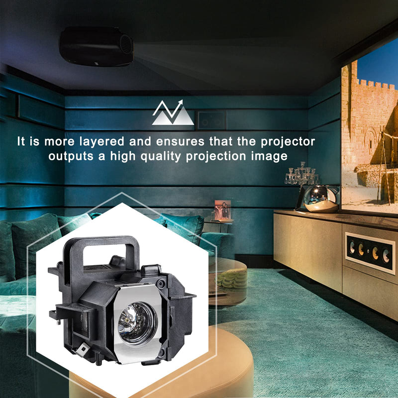 [Australia - AusPower] - YOSUN Replacement lamp for epson-elplp49-v13h010l49 Powerlite Home Cinema 8350 8345 8500ub 8700ub 8100 6100 6500ub Replacement Projector lamp Bulb, with Housing ELP49 