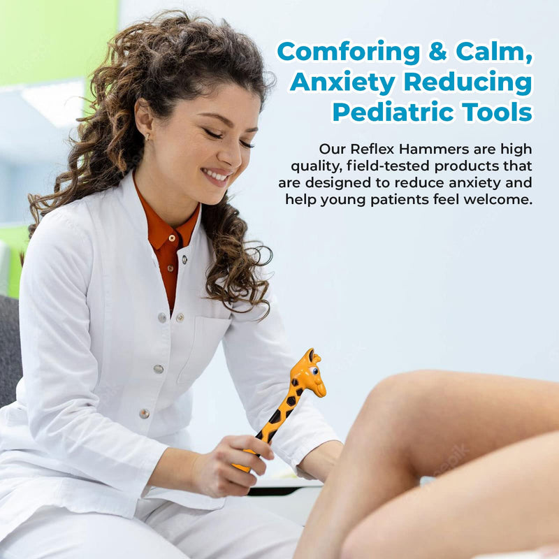 [Australia - AusPower] - Best Pedia Pals Giraffe Reflex Hammer for proffessional use as percussion hammer instrument customized to animal shape for pediatric doctor or nurse in clinics and hospital 