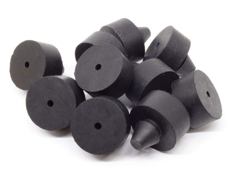 [Australia - AusPower] - Black SBR Rubber, Push-in Bumper - Bumper Diameter - 1", Bumper Height - 1/2", Fits Panel Hole Diam - 3/8" 6 