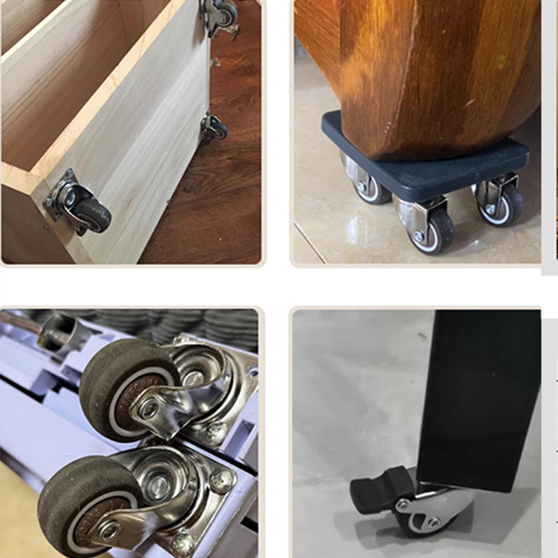 [Australia - AusPower] - Stem Casters, 360 Degree Swivel Stem TPR Wheels with Metric M6-1.0x15mm M8-1.25x15mm M10-1.5x15mm Thread Industrial Castors for Carts, Furniture, Dolly, Workbench 2.0 inch with Brakes 