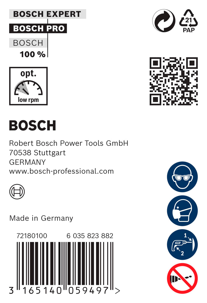 [Australia - AusPower] - Bosch 1 x PRO Wood HSS Installation Drill (for Hardwood, Sandwich Metal, Diameter 10.00 mm, Professional Accessories Drill/Screwdriver, Hammer Drill) Durchmesser: 10/Gesamtlänge in mm: 600 