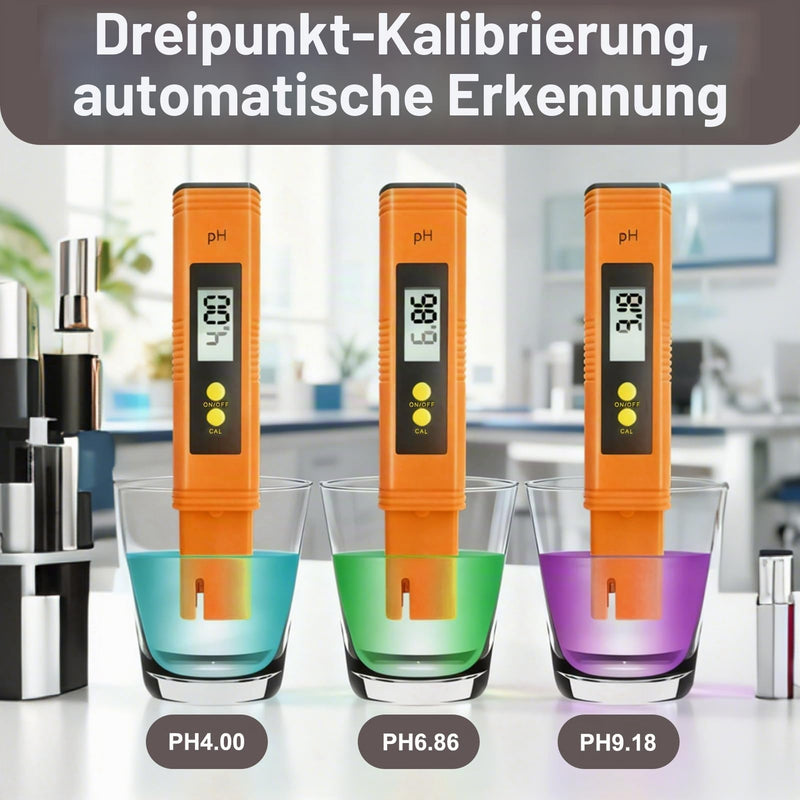 PH Messgerät Wasserqualitätstest Messgerät Digitaler PH mit Automatischer Kalibrierung und ±001 Genauigkeit für Trinkwasser Aquarium Pool Hydroponik Laboratories Agriculture Drinking Water