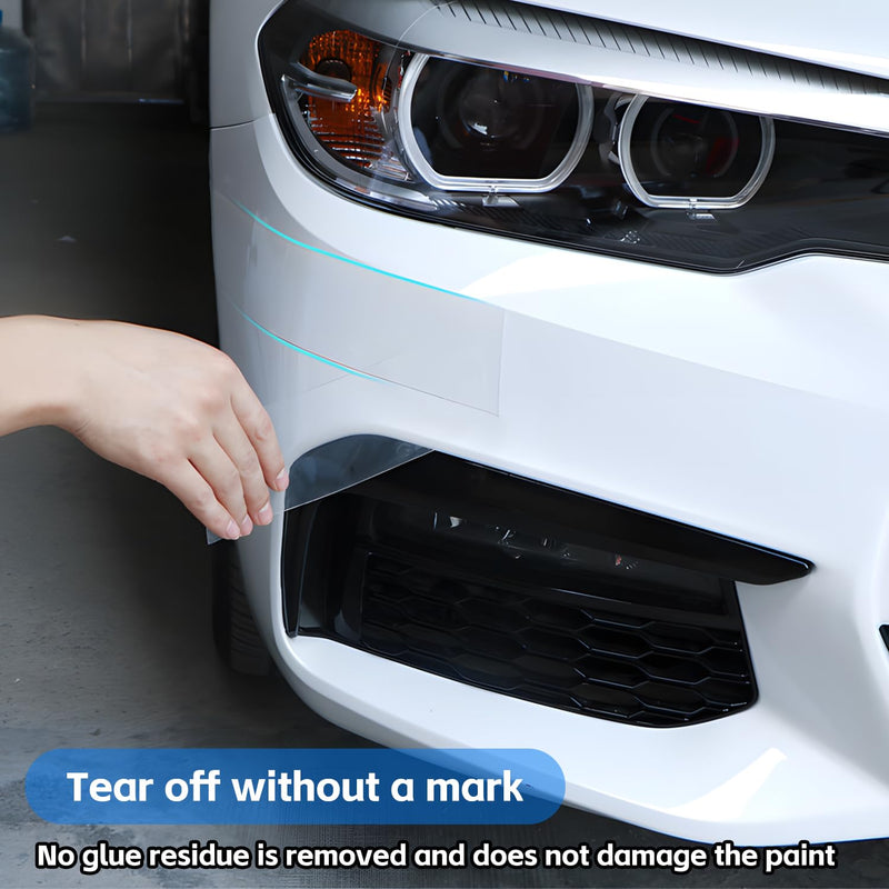 Car Door Sill Protector, Clear Anti-Collision Car Door Edge Guard, Car Door Edge Trim Protection Film, Universal Multi-Purpose Transparent Invisible Tape, for Most Cars (2.8In x 33Ft) 1 PC # 2.8In x 33Ft White