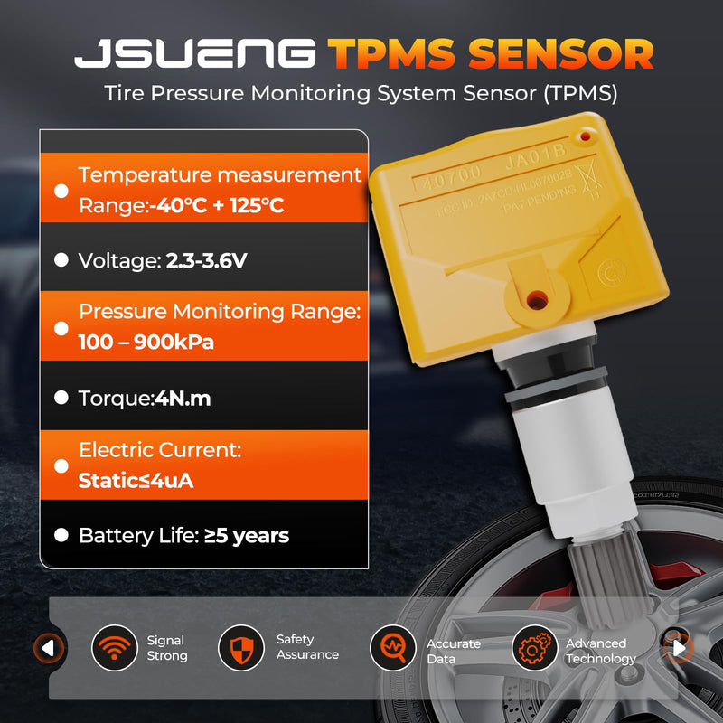 [Australia - AusPower] - 4PCS TPMS Sensor Tire Pressure Monitoring Sensor fit for Nissan Maxima Murano Frontier Armada Altima Pathfinder Juke 350z Altima Versa Rogue, Infiniti EX FX Q45, Replaces 40700-JA01B 407001AA0B 315MHZ 