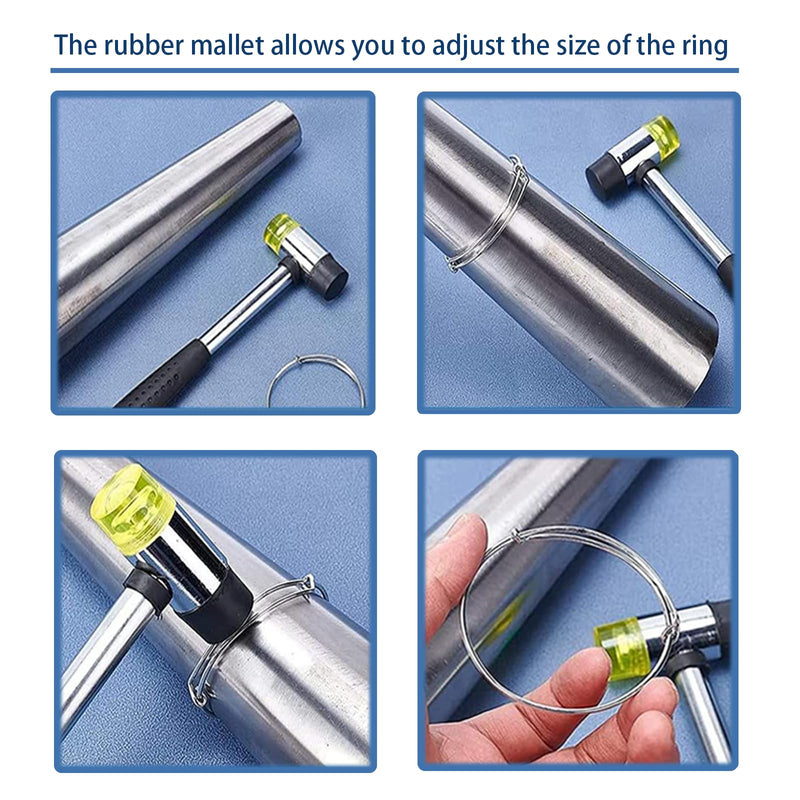 [Australia - AusPower] - Rubber Hammer Small Plastic Mallet: Jewelry hammer Small rubber mallet Plastic hammers Soft hammers for use with jewelry, handicrafts, furniture assembly, etc. 