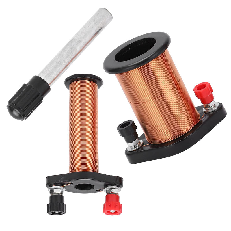 [Australia - AusPower] - Electromagnetic Induction Coil, Induction Coil Electromagnet Kit, Demonstration Teaching with Primary Secondary Cylindrical Iron Core Physics Transformer Studying for Laboratory Lenz's Law 