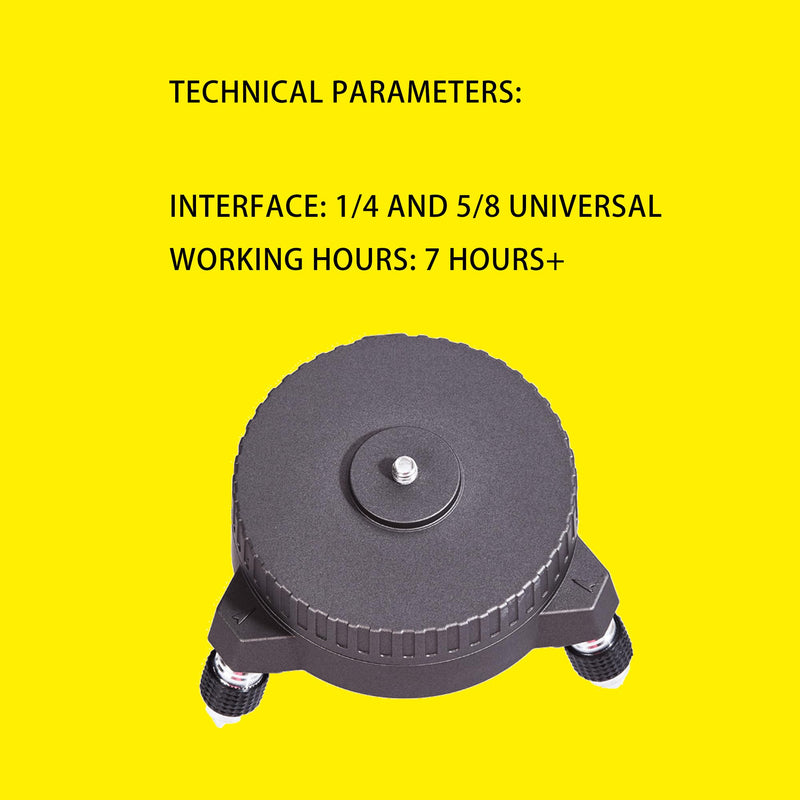 [Australia - AusPower] - Electric Base Bracket Suitable for Laser Level and Camera 1/4 and 5/8 interfaces are Universal Rotate Left or Right The Speed can be Adjusted Electric base DDDZ 