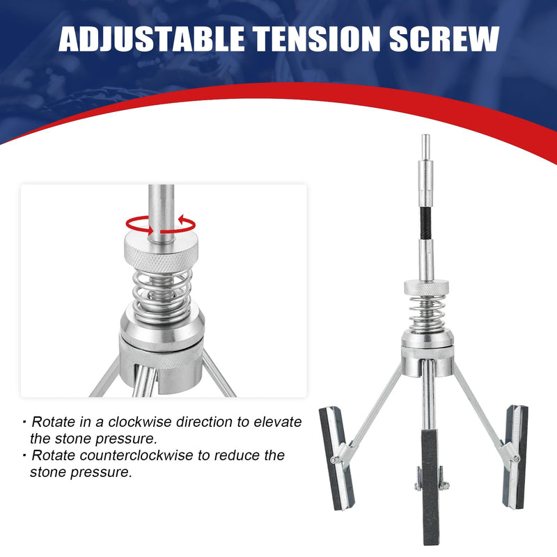 [Australia - AusPower] - Engine Cylinder Hone Adjustable Deglazer Set for Grinding Holes from 2" to 7" in Diameter, Adjustable Brake Piston Honing Tools with Extra 3-Piece 3" Long Stones 220 Grit (3") 3" 