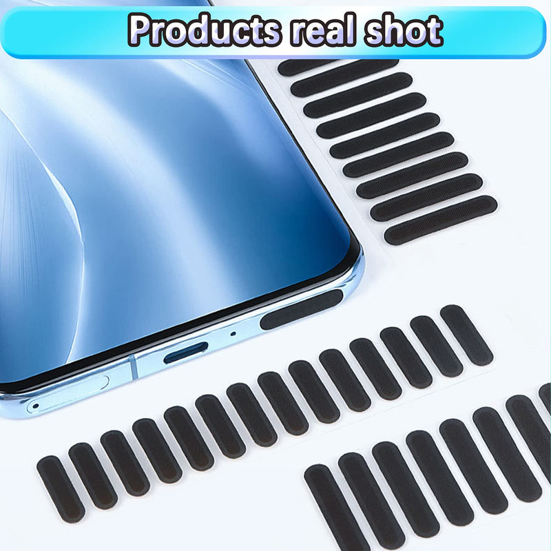 [Australia - AusPower] - Mobile Phone Dustproof Net Stickers Speaker Mesh Anti Dust Proof Adhesive Dust Sticker Universal Protect The Phone Trumpet Dustproof Net Accessories Gift Tweezers and Mobile Phone Cleaning Brush 