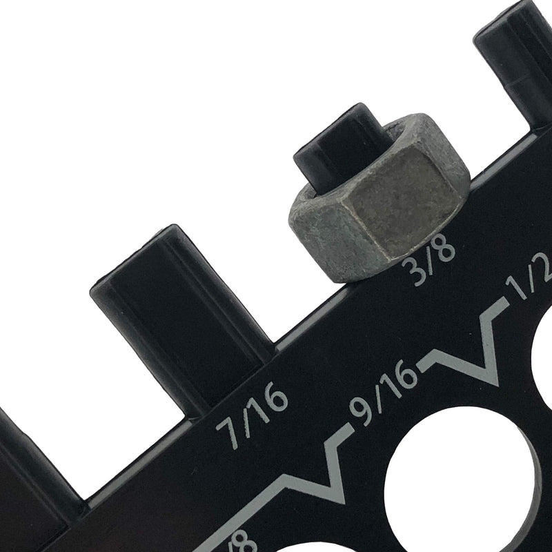 [Australia - AusPower] - Nut Bolt & Screw - Thread Gauge. 27 Size Measurements, Measures Thread Sizes, Bolt Lengths in Both inches & Metric Sizes. (1) 1 
