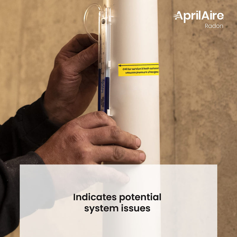[Australia - AusPower] - AprilAire Easy to Read 0-5" Manometer, Radon Manometer, ARN05M 