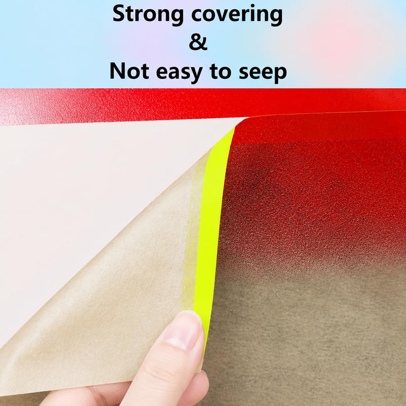 Pre-Taped Masking Paper for Painting – 6/12 Inch x 50 Ft Painters Paper Roll – Paint Masking Paper for Auto Body, Cars, Frames (2 Rolls) 12 Inch 2