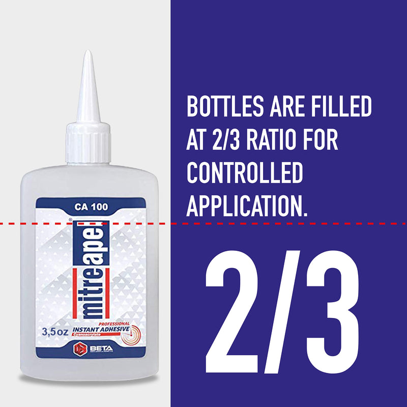 [Australia - AusPower] - MITREAPEL Super CA Glue with Spray Adhesive Activator, 3.5 oz, Easy Bonding, Powerful Professional Adhesive, Quick Cure Time, Clean Application, Compatible With Multiple Materials 1 Pack 