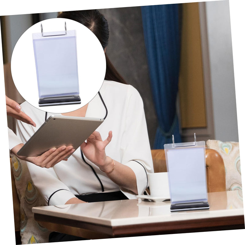 [Australia - AusPower] - Ciieeo Menu Holder for Table Menu Display Holder Flip Menu Holder Menu Display Stand Desktop Display Stand Restaurant Menu Stand Sign Poster Stand A4 Pvc Picture Frame Material 