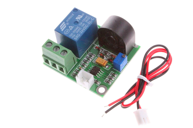 [Australia - AusPower] - NOYITO 0-5A AC Current Detection Sensor Module Switch Output (DC 12V, Green) DC 12V 