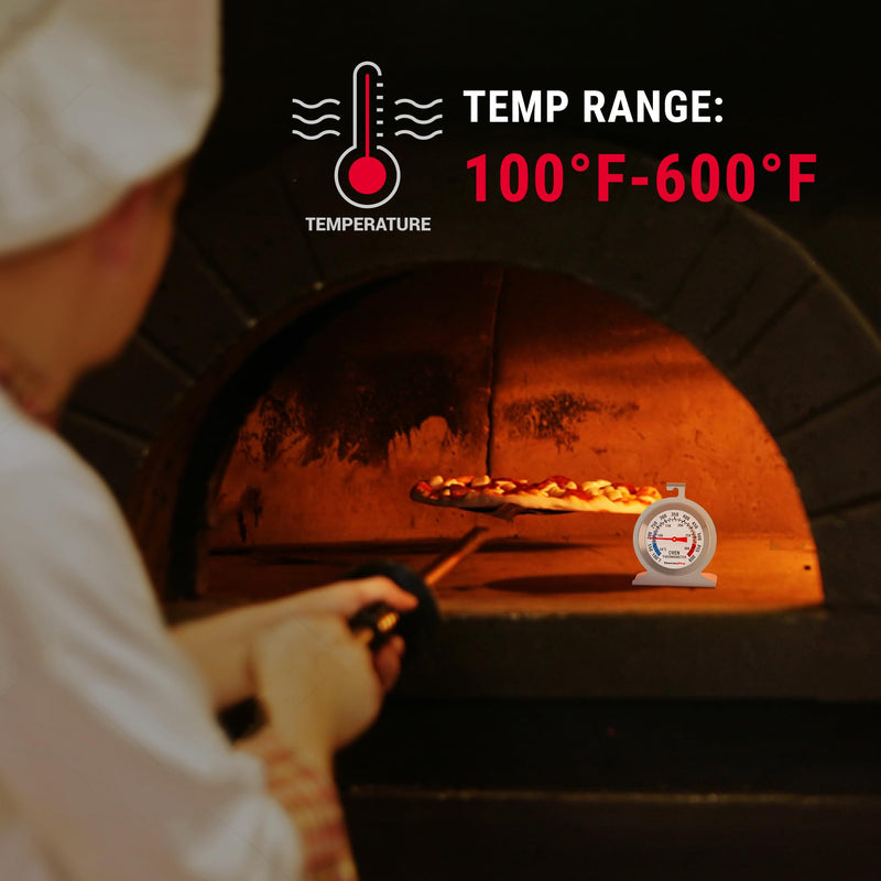 [Australia - AusPower] - ThermoPro 2-Pack Oven Thermometer for Gas Oven, 50-300°C/100-600°F in Oven Thermometer with 431 Stainless Steel, Oven Thermometer for Electric Oven Temperature, Analog Instant Read Cooking Thermometer 
