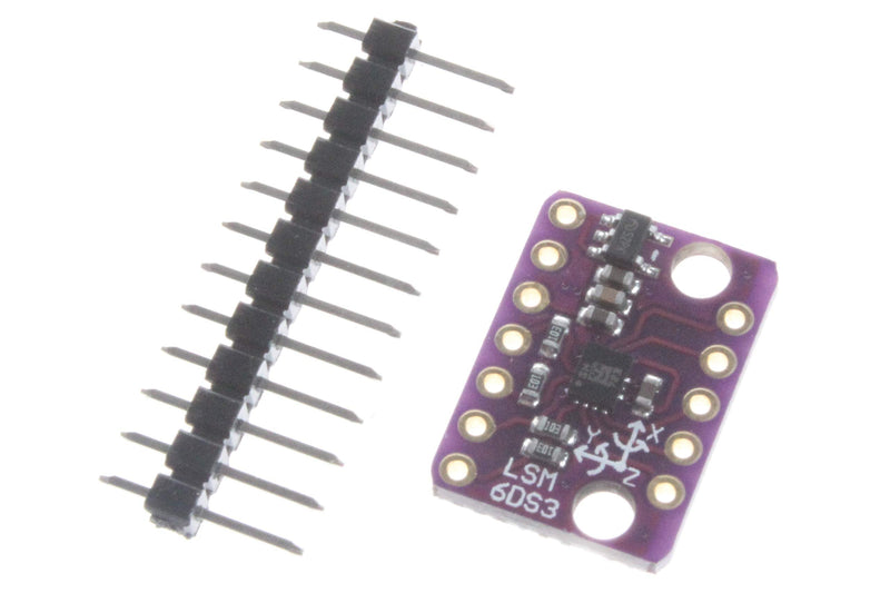 [Australia - AusPower] - NOYITO LSM6DS3 3 Accelerometer 3 Gyroscope Sensor 6 Degrees of Freedom Breakout Board Tilt Angle Module 1.71 to 5V Embedded Temperature Sensor SPI IIC Serial Interface 