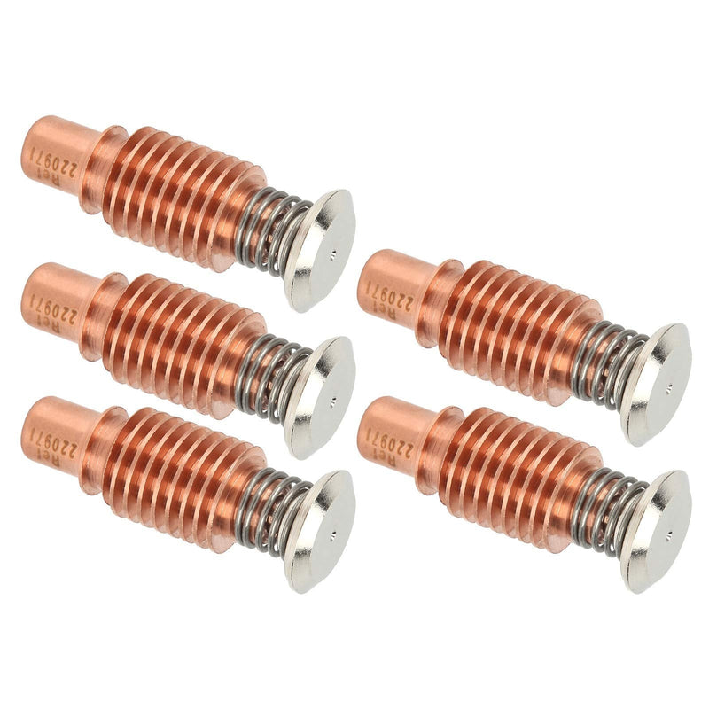 [Australia - AusPower] - Eujgoov 5Pcs 220971 Plasma Torch Electrode Copper Plasma Electrode Replacement Plasma Cutter Electrodes 