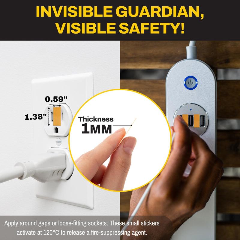 [Made in Korea] Home Safety Bundle – Outlet Fire Prevention Stickers + Ultra-Thin Bathtub Non-Slip Stickers