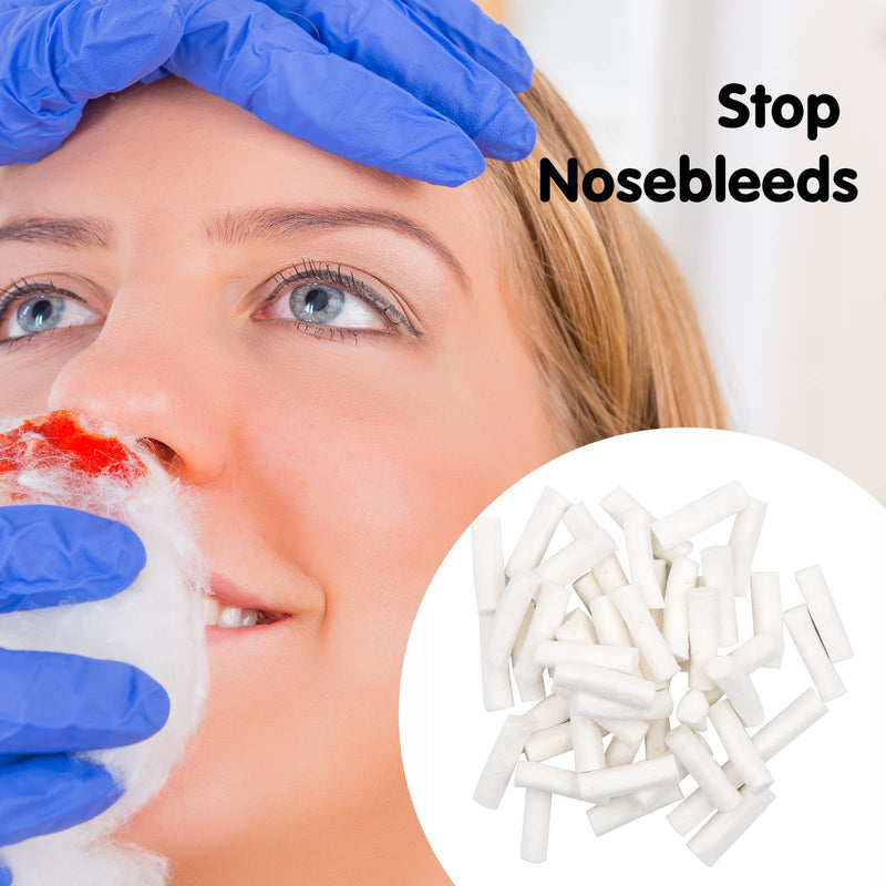 [Australia - AusPower] - 200 Pieces 1.5 Inch Dental Gauze Cotton Rolls for Mouth, Cottons Pads for Dentists, Rolled Cotton Balls, High Absorbent Cotton for Mouth Gauze and Nosebleeds for Kids and Adults 