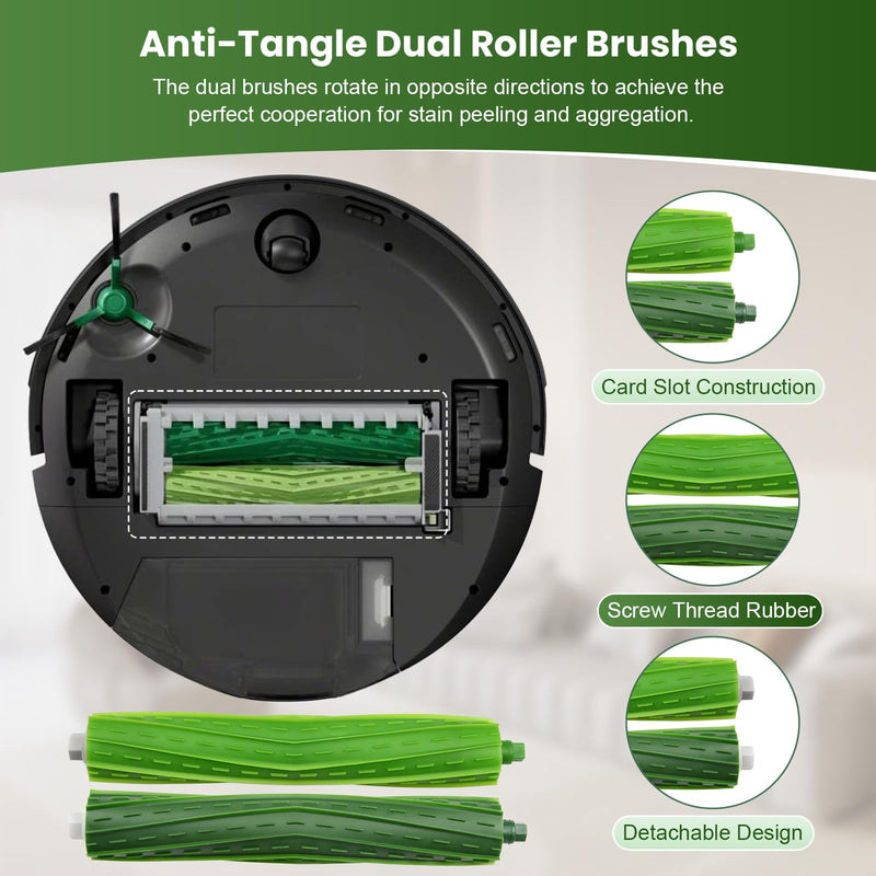 [Australia - AusPower] - 19 Pcs Accessories Kit Compatible with iRobot Roomba Max 705 Vac/Plus 504 Vac Robot Vacuum, Replacement Parts Include 2 Main Brushes, 6 Dust Bags, 4 Filters, 6 Side Brushes, 1 Cleaning Tool Max 705 kit 