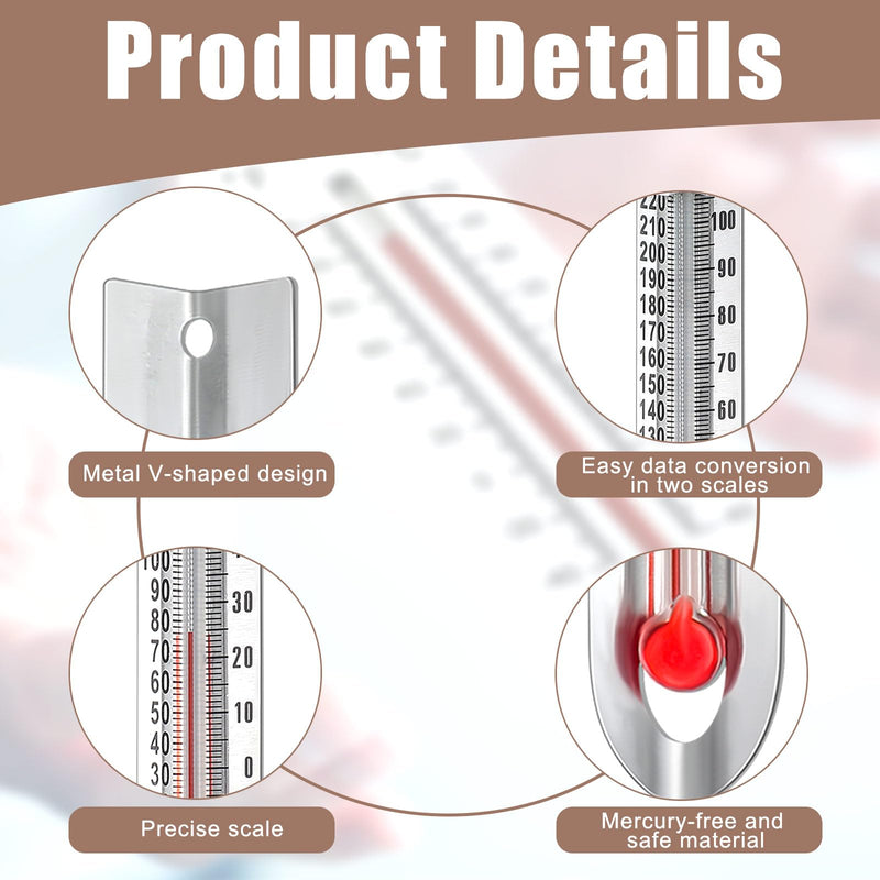 [Australia - AusPower] - 24 Pcs V Shaped, Dual Scale Science Thermometers, Mercury Free Lab Thermometer for Student School Supplies, Classroom Teaching Tools for Kids, Adults 24 