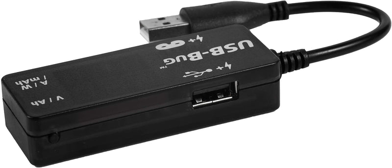 [Australia - AusPower] - Triplett USB-Bug Dual-Output Inline USB-A Tester with Data Masking Port 