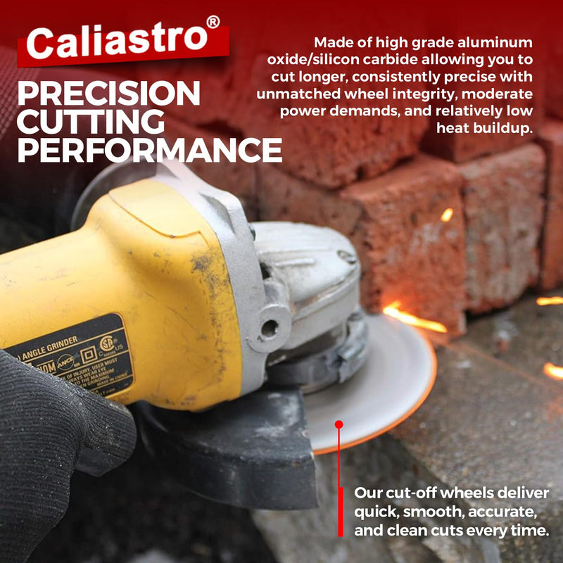 [Australia - AusPower] - 10 Pack – 4 1/2 Cut Off Wheel Concrete Grinding Wheel for Cutting Masonry Stone Brick Block - Compatible with All 4 1/2 inch Angle Grinder - Caliastro 