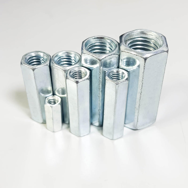 [Australia - AusPower] - 10 Packs 5/16''-18 Coarse Coupling Nuts, Hex Coupling Nut, Threaded Rod Connector, Carbon Steel Galvanized 10 