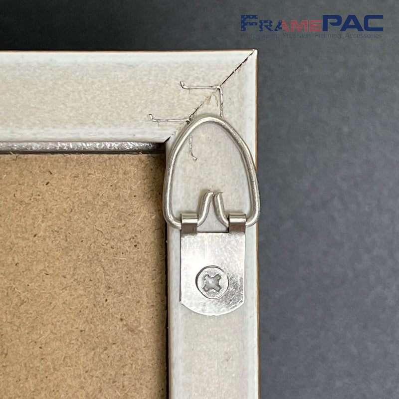 D Ring Picture Hangers with Screws - 500 Pack - Bulk D Rings - Pro Quality Hangers - Picture Hanging Solutions D-Ring (Single Hole)