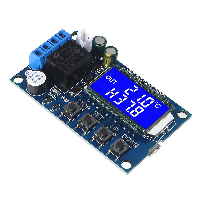 [Australia - AusPower] - 2pcs XY-T01 Electronic Temperature Controller, DC 6-30V 24V Waterproof NTC Probe Digital Temperature Control Module -50°C to 100°C Digital Thermostat Temperature Control Switch Boards 