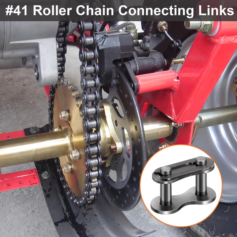 [Australia - AusPower] - PAGOW 5PCS #41 Roller Chain Connecting Links, Master Manganese Steel Connector Heavy Duty for Bycicles, Mini Bikes, Motorcycles, Go-Karts, Home and Industrial Machinery 5 