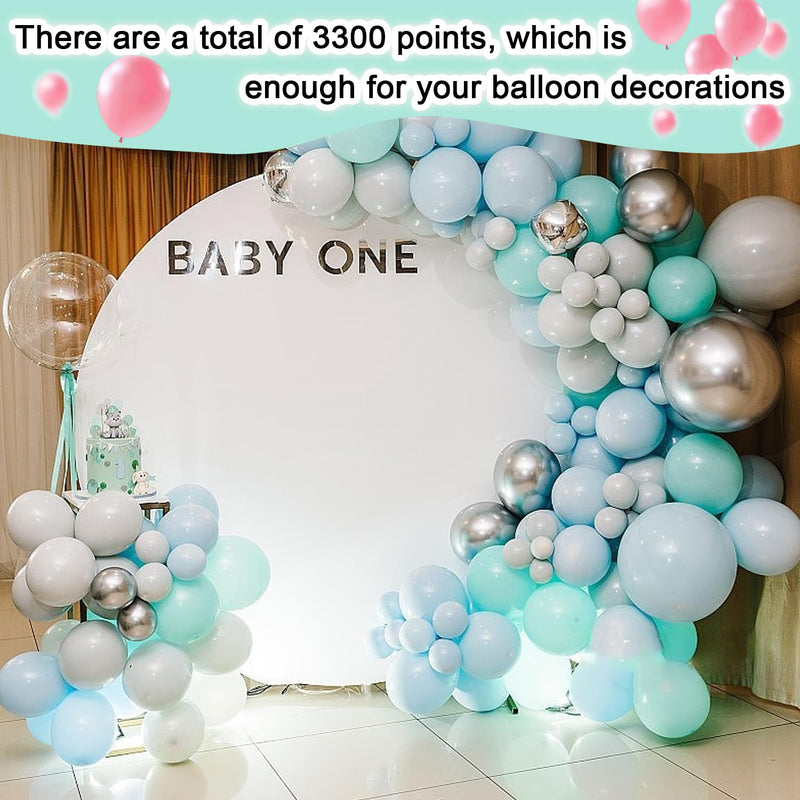 [Australia - AusPower] - 3300 Pieces Glue Points, Double Sided Balloon Tape, Mini Removable Adhesive Clear Balloon Sticky Dots for Crafts, Balloons, Stick Photos, Wedding Decoration 