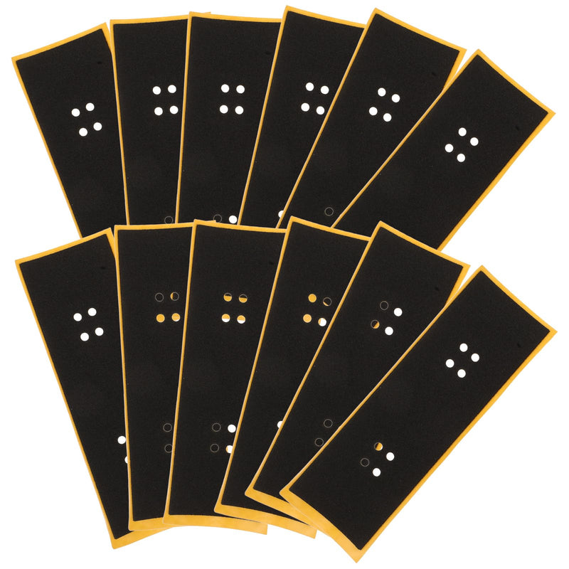 SUPVOX Finger Skateboards Tape 12 Pack Mini Skateboard Grip Tape Replacement with Strong Adhesive for Fingerboard Parts and Tiny Skateboards Accessories 4.33X1.49In