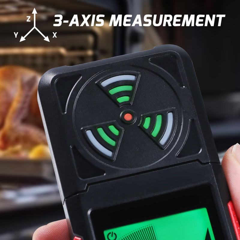 [Australia - AusPower] - EMF Meter Radiation Detector Digital Electromagnetic Fields Handheld EF/MF/RF Electromagnetic Radiation Meter with LCD Alarm EMF Inspections for Home, Office, Outdoor EF/RF/MF (EMF meter) 