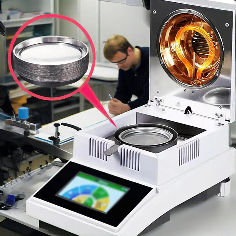 [Australia - AusPower] - Aluminum Sample Pans -90mm Disposable Weighing Dishes for Moisture Analyzer (100 Pack) 100 