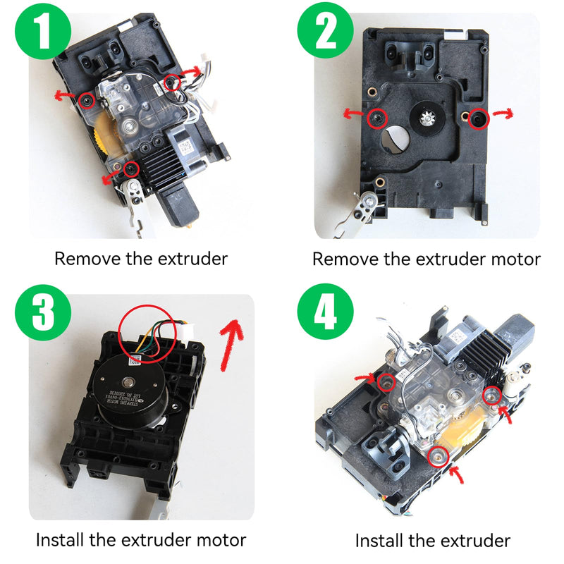 Original Extruder Motor 3D Printer Accessories for Bambulab X1/P1 Series (Standard Version(Bambulab Original)) Standard Version(Bambu lab original)