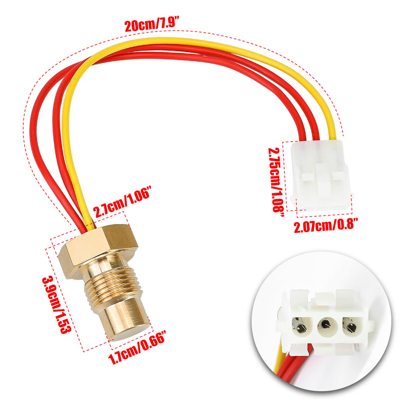 [Australia - AusPower] - 1089063716 Temperature Switch Sensor – Compatible with Atlas Copco Screw Air Compressor – Replace 1089-0637-16 