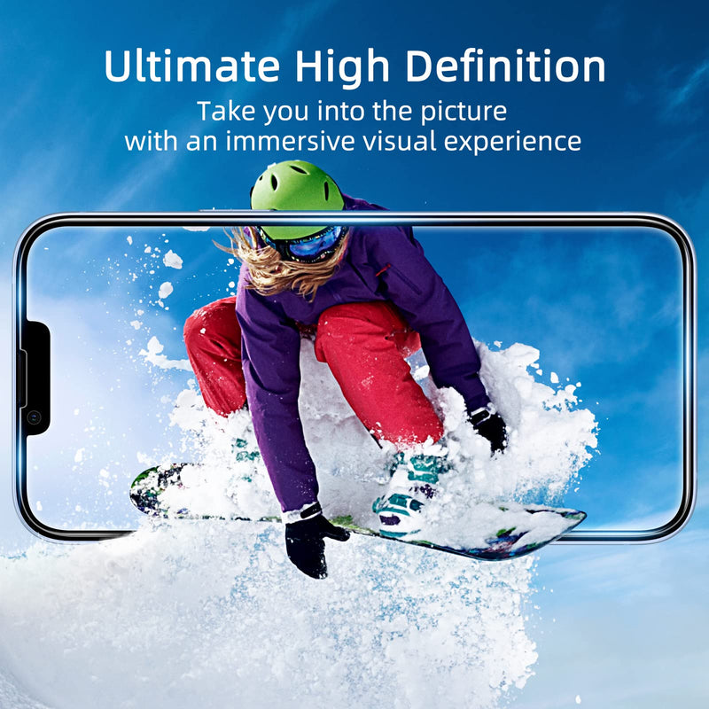 [Australia - AusPower] - Privacy Screen Protector for iPhone 13/13 Pro/14 [3-Pack][6.1 Inch] Display Tempered Glass Film with Easy Installation Frame, Ultra HD, 9H Hardness, Scratch Resistant, Case Friendly iPhone 13/13 Pro/14-6.1 Inch Privacy 3-Pack 
