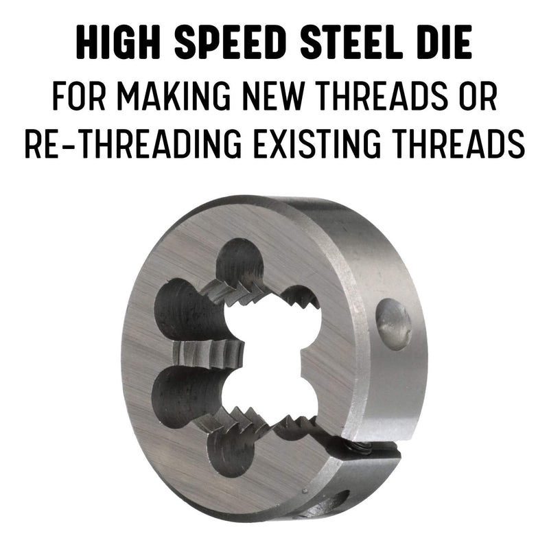 [Australia - AusPower] - Drill America m10 X 1.5 1"OD High Speed Steel Round Die, DWT Series DWTMR1-10X1.5 1" OD, Standard 