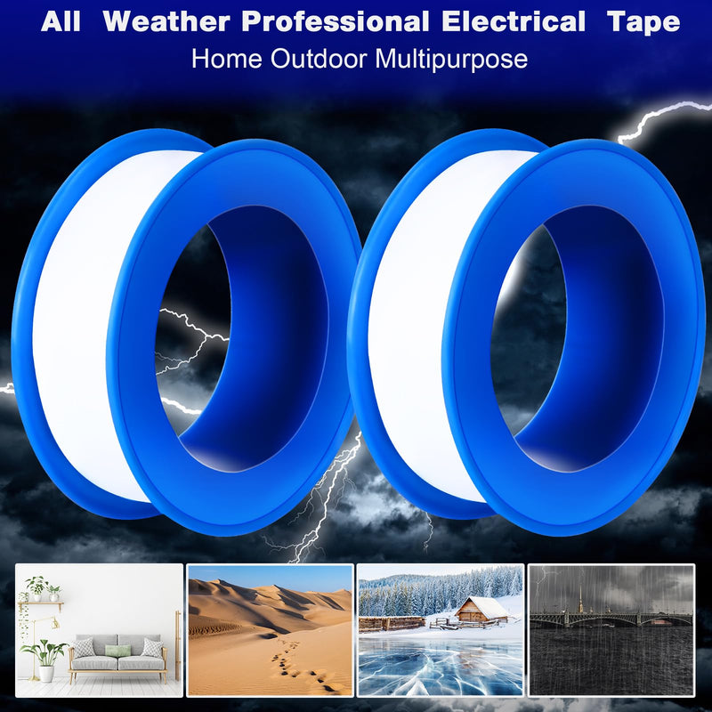 Pushglossy 100 Rolls PTFE Tape 1/2 x 520 Inches Plumbers Waterproof Sealant Plumbing Tape for Shower Head Repairing Water Pipe Sealing (White) White
