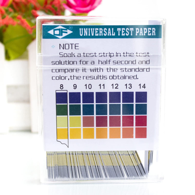 [Australia - AusPower] - 100 Sheets PH Test Paper, 0 to 14 Accurate Fast Measurement Acid Alkali Test Paper Strips for Water, Saliva, Soap, Soil, Diet pH Monitoring 