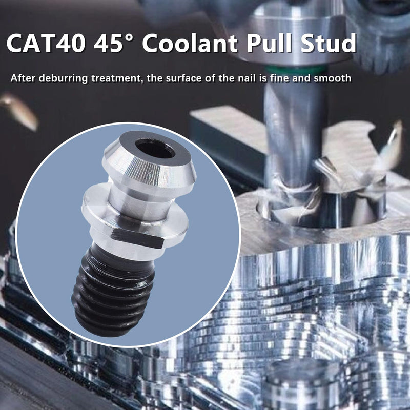 [Australia - AusPower] - WFLNHB 10Pcs CAT40 45° Coolant Pull Stud Retention Knob Fit for CNC Machining Machines 