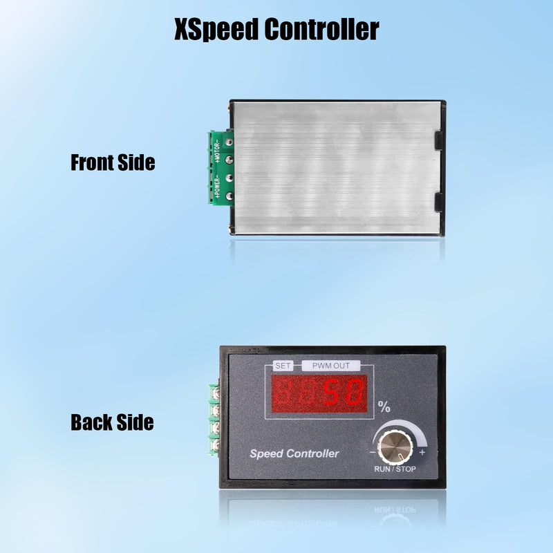 [Australia - AusPower] - PWM Motor Speed Controller Binghe DC 6-60V Motor Speed Controller, Rotary Knob, 1-100 kHz Adjustable Frequency, Motor Speed Controller with LED Numeric, 0-100% Speed Control, Soft Start/Stop, for DC 