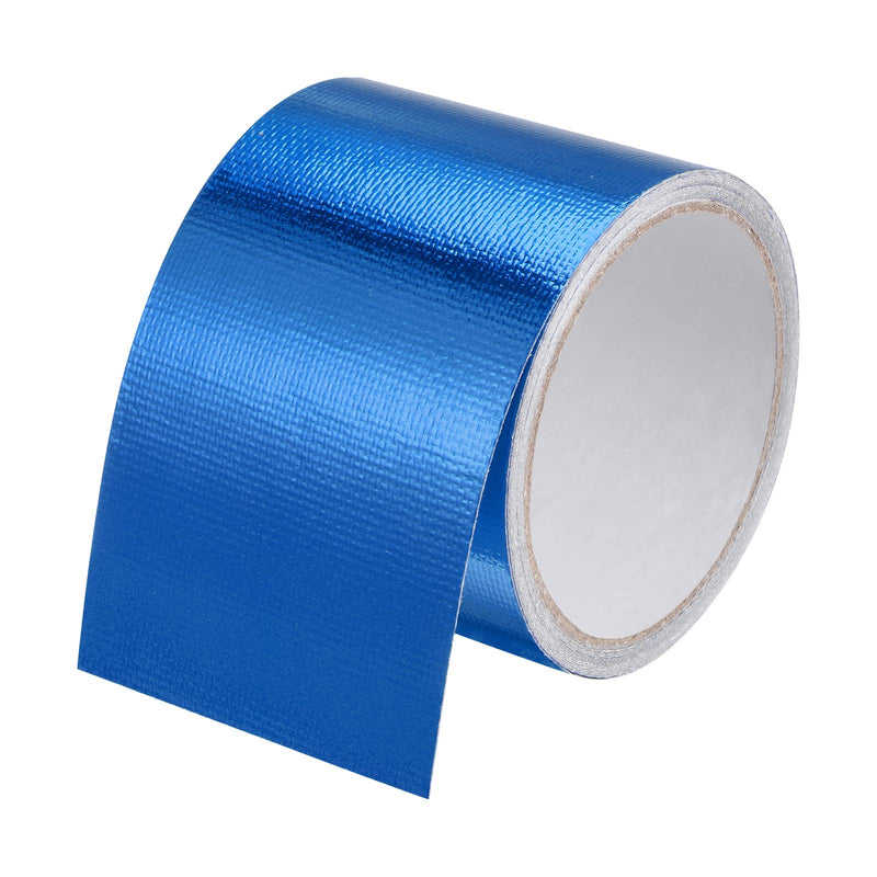 HARFINGTON Tarpaulin Repair Tape, 3.15" x14.6ft Waterproof Rip Stop Patch and Tent Repair Tape for Tear Resistant Tent Greenhouse, Blue
