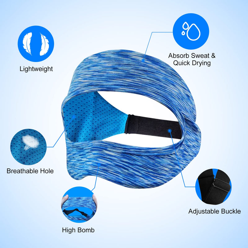 [Australia - AusPower] - SAYAFAN VR Eye Mask, Adjustable Breathable VR Sweat Band for Meta/Oculus Quest 2/3, HTC Vive, PS, Gear, VR Workouts (3PCS) Colourful 