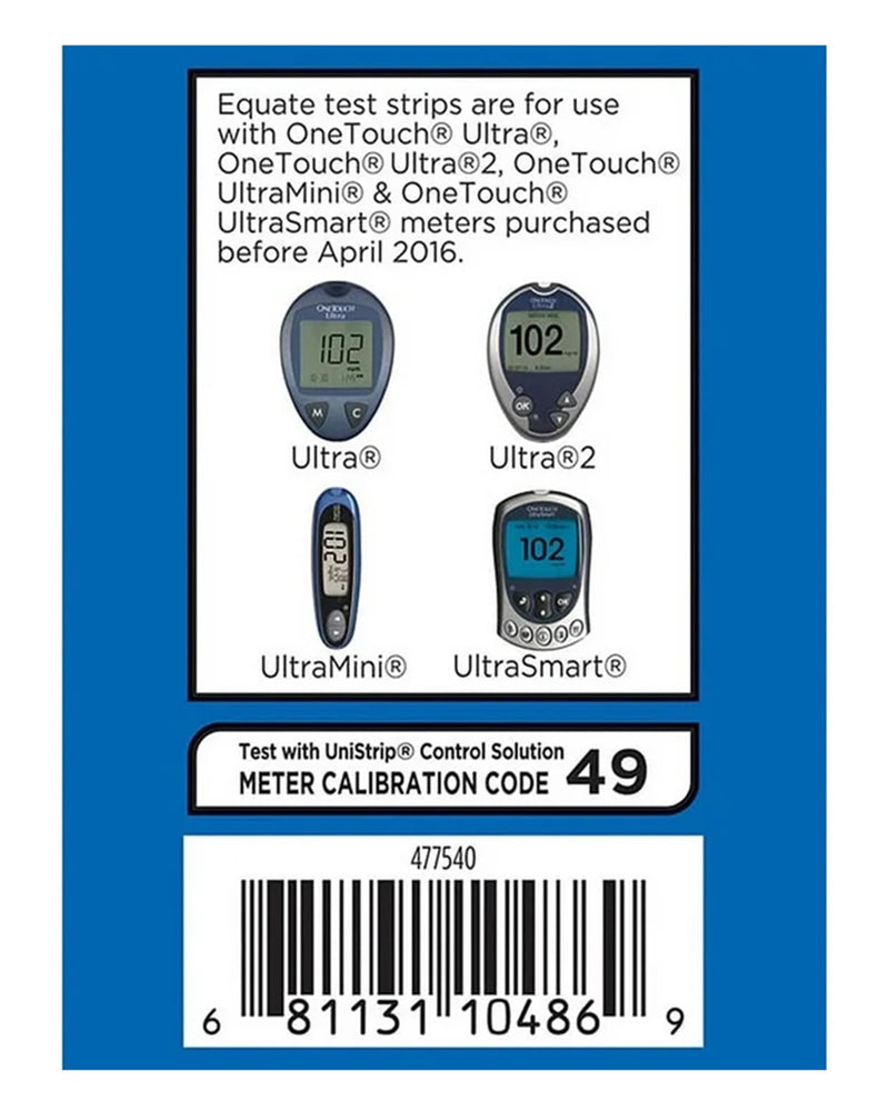 [Australia - AusPower] - Blood Glucose Test Strips, 50 Count | Ideal for Glucose Monitor Kit, Diabetes Testing | Compatible with OneTouch Meters | Reliable Readings | Accurate & Easy to Use | High Accuracy Strips 
