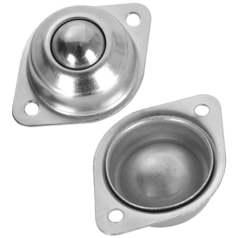 [Australia - AusPower] - 16 PCS 5/8 Inch Roller Ball Transfer Bearing, Flange Mounted Carbon Steel Round Ball Transfer Unit, Universal Rotation Ball Casters for Conveyor, Roller Stand, Transmission, Load Capacity 33 lbs 5/8 Inch Carbon Steel Ball Transfers 16 