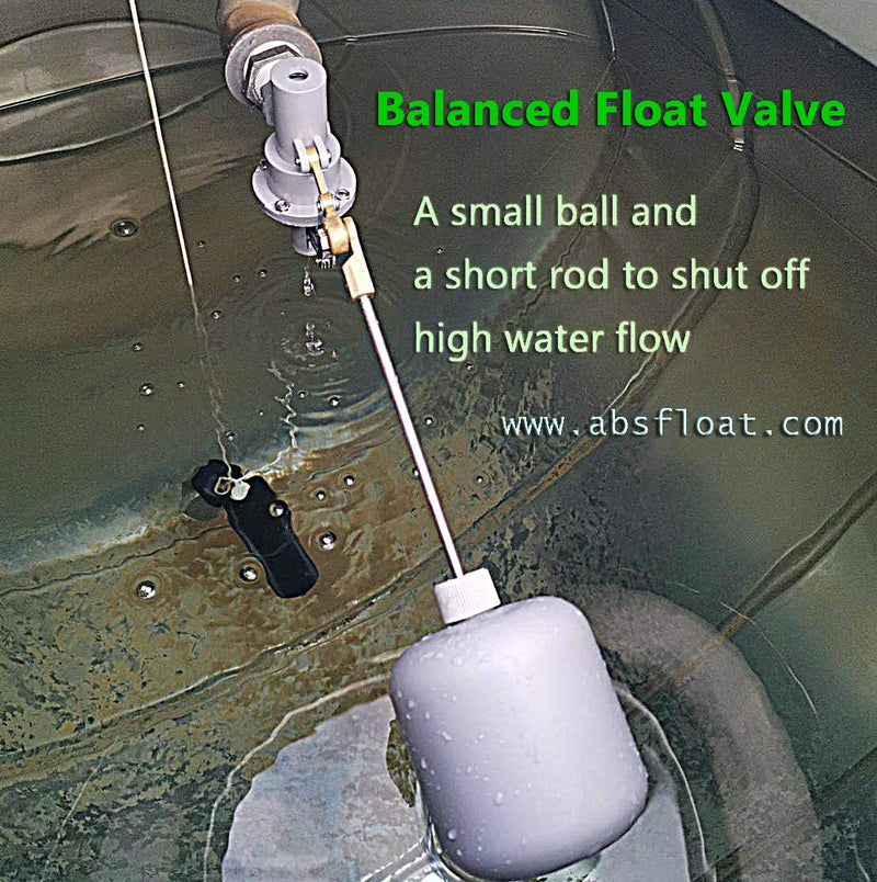 [Australia - AusPower] - ABS Balanced Float Ball Valve, 100 psi Pressure (1"NPT) 