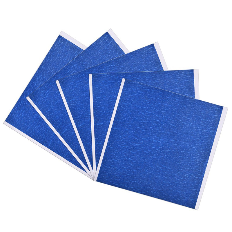 Yoidesu 5PCS 3D Printer Heat Bed Sticker Sheet Build Tape 210 x 200mm Pressure Sensitive Adhesive Sticker Tape Blue